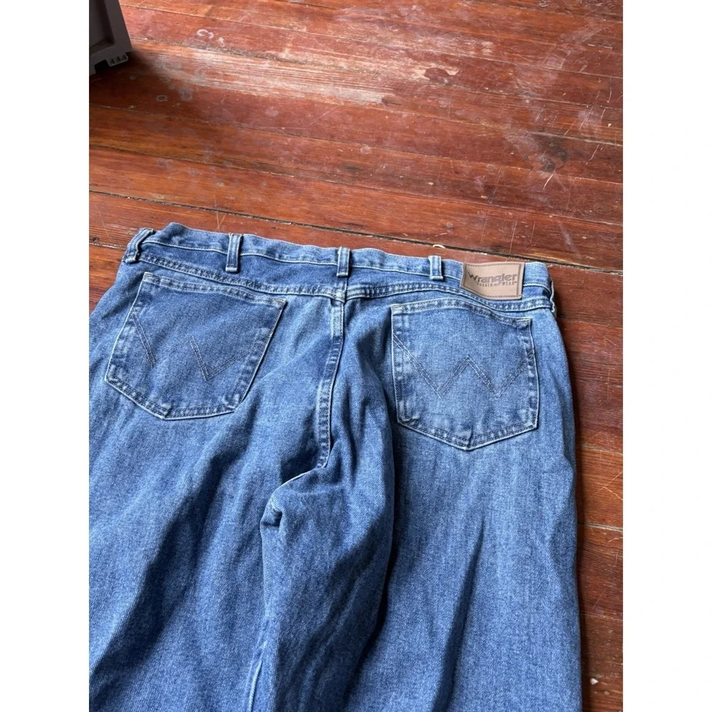 Wrangler Rugged Wear‎ Men's Blue Denim Jeans Size 40x34 Straight Leg